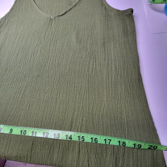 Cotton Sleeveless Long Dress Loose Fitting - Size 1, Size 3 - Picture 8 of 13